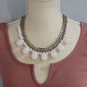 Vintage Talbots Pink Statement Necklace